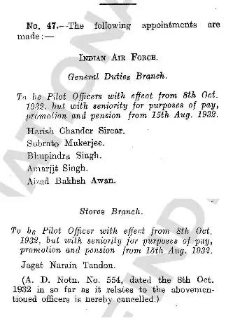 IAF service numbers