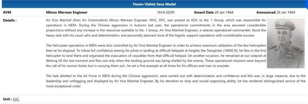 Air Mshl Minoo Engineer