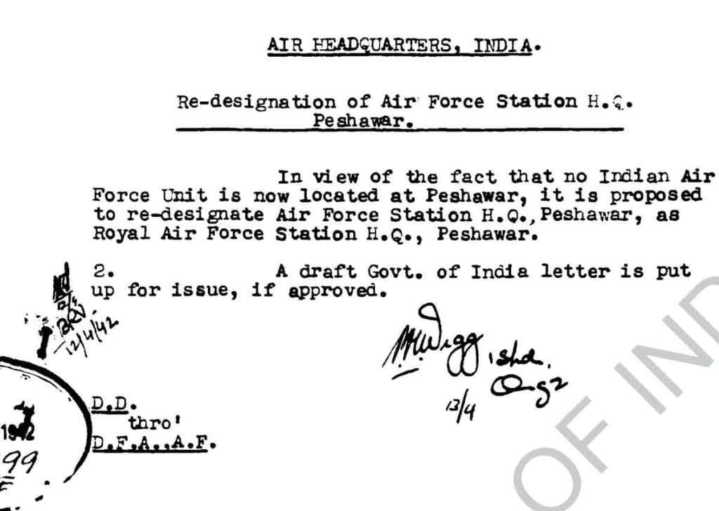 Name change in Indian Air Force