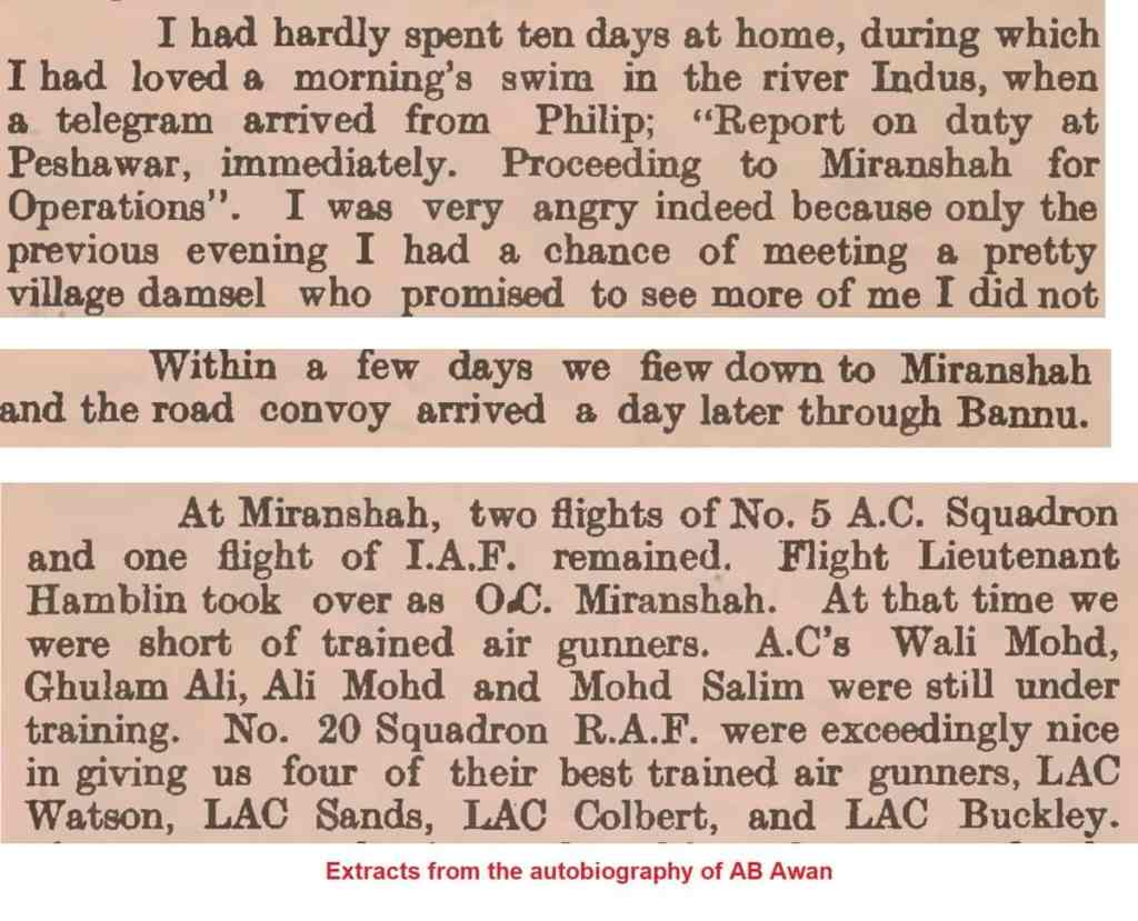 IAF in Miranshah