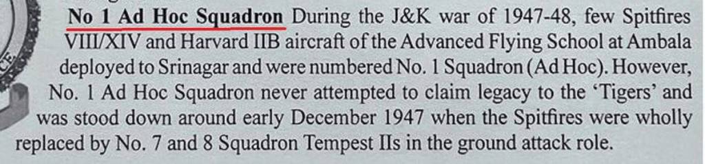 Indian Air Force Ad-hoc Squadrons