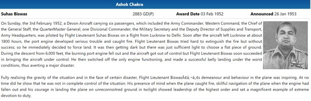 IAF awards history