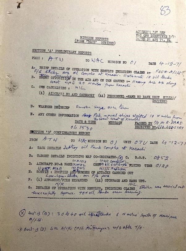 Indian Air Force Navy Karachi 1971