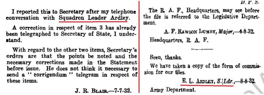 Ernest Lionel Ardley IAF