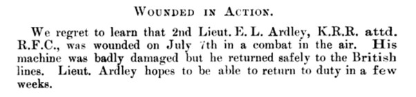 Ernest Lionel Ardley IAF